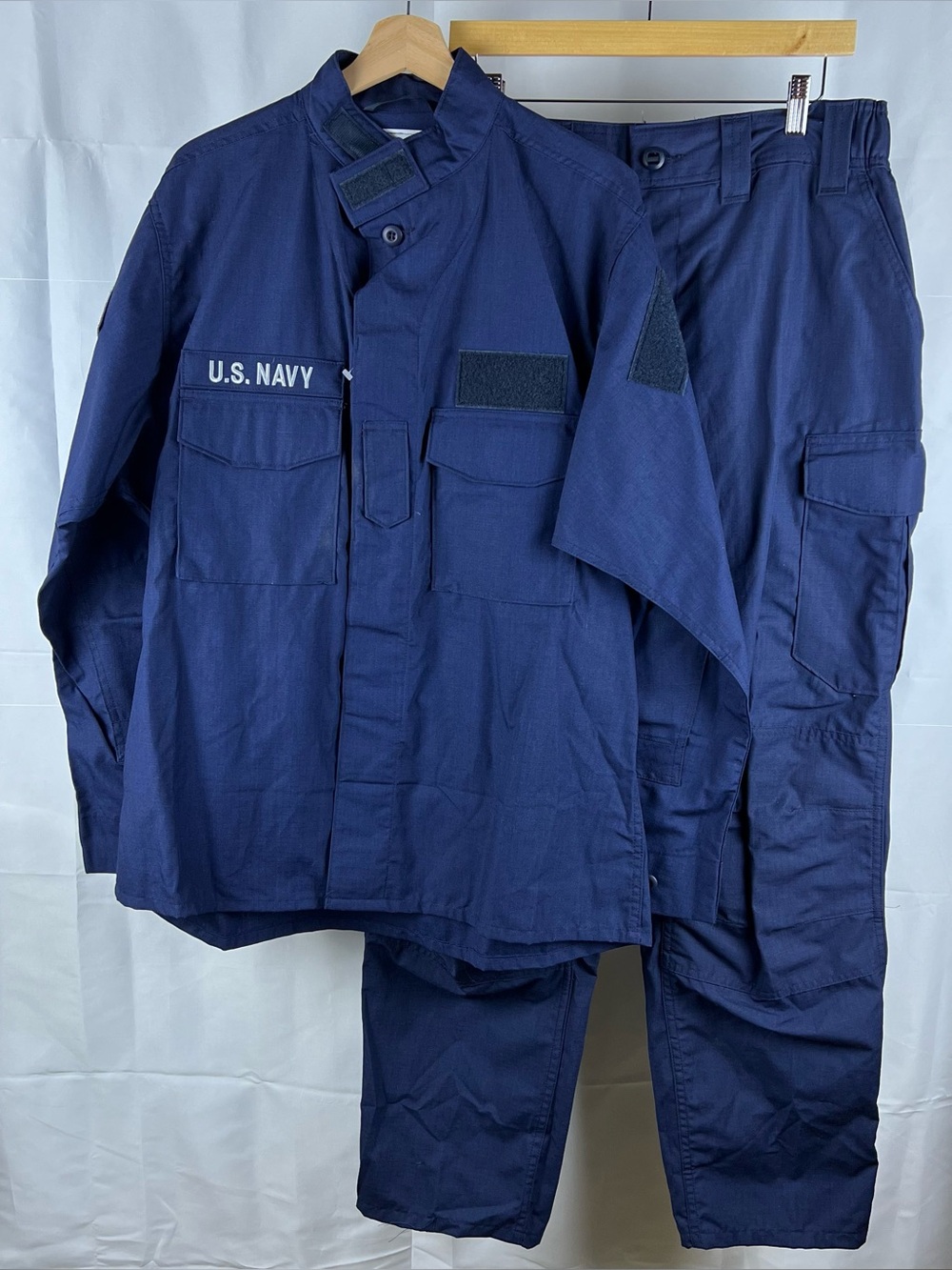 New US Navy 2POC Two Piece Flame Resistant Uniform Jacket Pants Large Regular
